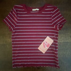 Brand new striped top size M